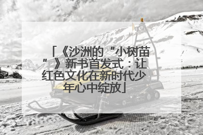 《沙洲的“小树苗”》新书首发式：让红色文化在新时代少年心中绽放