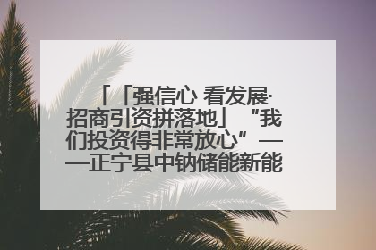 「强信心 看发展·招商引资拼落地」“我们投资得非常放心”——正宁县中钠储能新能源项目建设见闻
