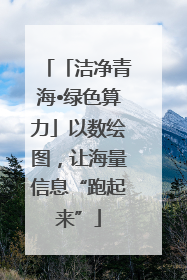 「洁净青海•绿色算力」以数绘图，让海量信息“跑起来”