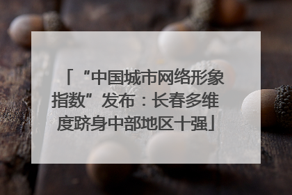 “中国城市网络形象指数”发布：长春多维度跻身中部地区十强