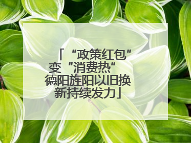 “政策红包”变“消费热” 德阳旌阳以旧换新持续发力