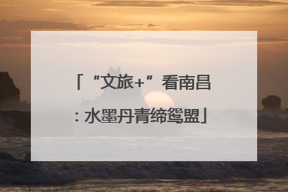 “文旅+”看南昌：水墨丹青缔鸳盟