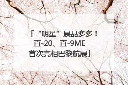 “明星”展品多多！直-20、直-9ME首次亮相巴黎航展