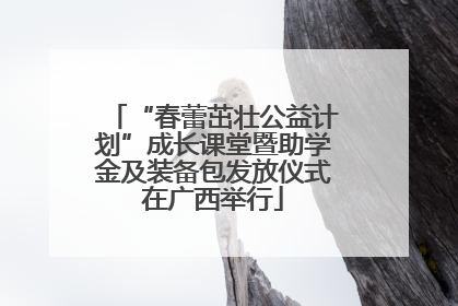 “春蕾茁壮公益计划”成长课堂暨助学金及装备包发放仪式在广西举行