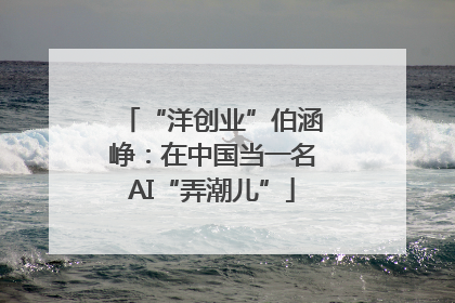 “洋创业”伯涵峥：在中国当一名AI“弄潮儿”