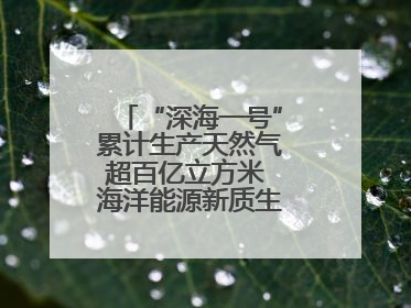 “深海一号”累计生产天然气超百亿立方米 海洋能源新质生产力蓬勃发展