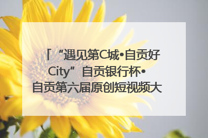 “遇见第C城•自贡好City”自贡银行杯•自贡第六届原创短视频大赛获奖名单出炉｜美好生活有“盐”味