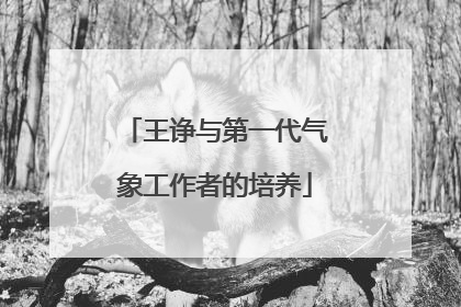 王诤与第一代气象工作者的培养