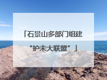 石景山多部门组建“护未大联盟”