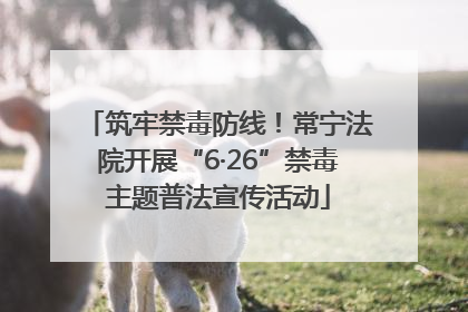 筑牢禁毒防线！常宁法院开展“6·26”禁毒主题普法宣传活动