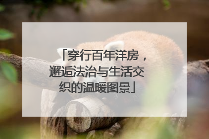 穿行百年洋房，邂逅法治与生活交织的温暖图景