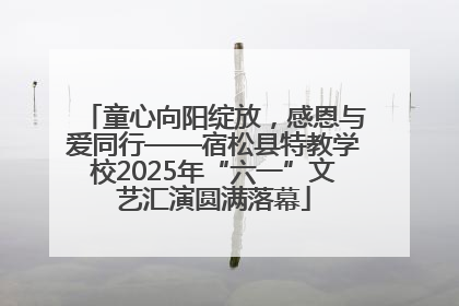 童心向阳绽放，感恩与爱同行——宿松县特教学校2025年“六一”文艺汇演圆满落幕
