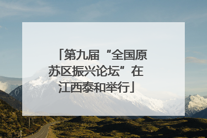 第九届“全国原苏区振兴论坛”在江西泰和举行