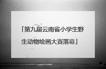 第九届云南省小学生野生动物绘画大赛落幕