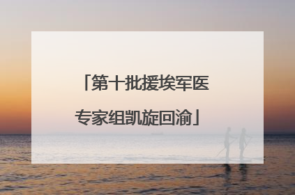 第十批援埃军医专家组凯旋回渝