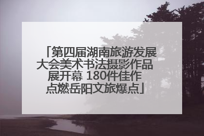 第四届湖南旅游发展大会美术书法摄影作品展开幕 180件佳作点燃岳阳文旅爆点