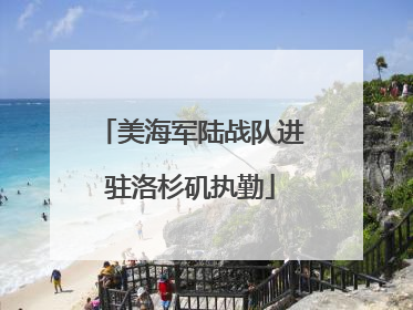 美海军陆战队进驻洛杉矶执勤