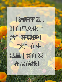 绵阳平武：让白马文化“活”在典籍中 “火”在生活里｜新闻发布最前线