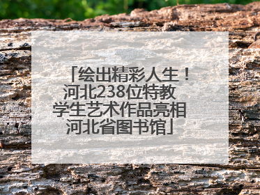 绘出精彩人生！河北238位特教学生艺术作品亮相河北省图书馆