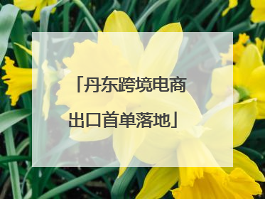 丹东跨境电商出口首单落地