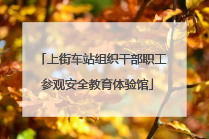 上街车站组织干部职工参观安全教育体验馆