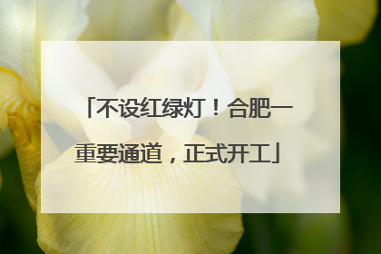不设红绿灯！合肥一重要通道，正式开工