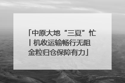 中原大地“三夏”忙丨机收运输畅行无阻 金粒归仓保障有力