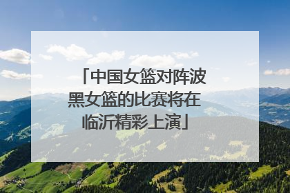 中国女篮对阵波黑女篮的比赛将在临沂精彩上演