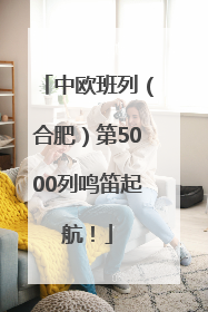 中欧班列（合肥）第5000列鸣笛起航！