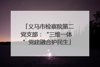 义马市检察院第二党支部：“三维一体”党建融合护民生