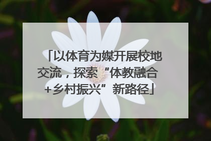 以体育为媒开展校地交流，探索“体教融合+乡村振兴”新路径