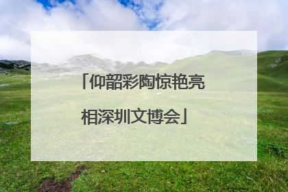仰韶彩陶惊艳亮相深圳文博会