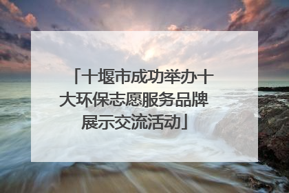 十堰市成功举办十大环保志愿服务品牌展示交流活动