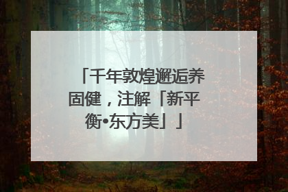 千年敦煌邂逅养固健，注解「新平衡•东方美」