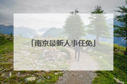 南京最新人事任免