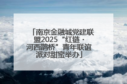 南京金融城党建联盟2025“红链・河西鹊桥”青年联谊派对甜蜜举办