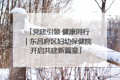 党建引领 健康同行｜东昌府区妇幼保健院开启共建新篇章