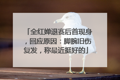 全红婵退赛后首现身，回应原因：脚腕旧伤复发，称最近挺好的