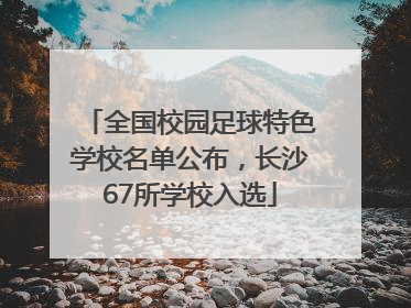 全国校园足球特色学校名单公布，长沙67所学校入选