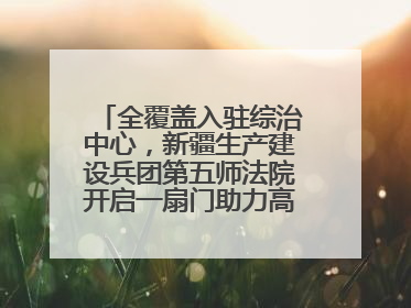 全覆盖入驻综治中心，新疆生产建设兵团第五师法院开启一扇门助力高速讨薪获赞