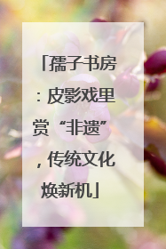 孺子书房：皮影戏里赏“非遗”，传统文化焕新机