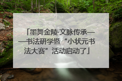 墨舞金陵·文脉传承——书法研学暨“小状元书法大赛”活动启动了