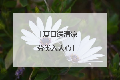 夏日送清凉 分类入人心