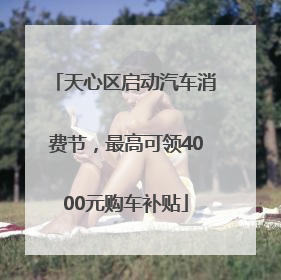 天心区启动汽车消费节，最高可领4000元购车补贴