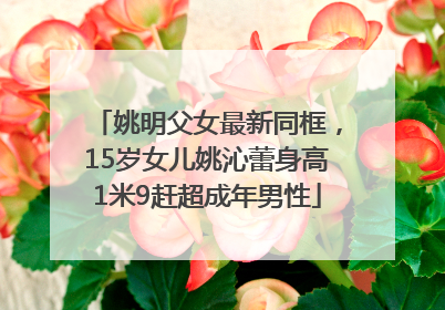 姚明父女最新同框，15岁女儿姚沁蕾身高1米9赶超成年男性