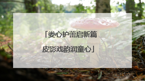 娄心护蕾启新篇 皮影戏韵润童心
