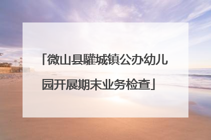 微山县驩城镇公办幼儿园开展期末业务检查