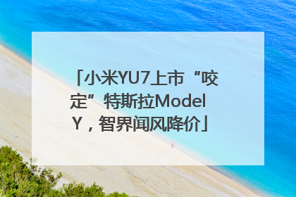 小米YU7上市“咬定”特斯拉Model Y，智界闻风降价