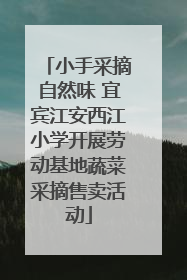 小手采摘自然味 宜宾江安西江小学开展劳动基地蔬菜采摘售卖活动