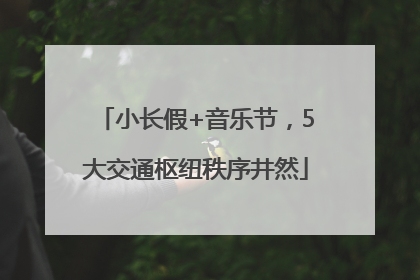 小长假+音乐节，5大交通枢纽秩序井然